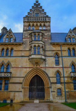 Birleşik Krallık, Oxford, 21.03.2023: Christ Church College adlı Oxford Üniversitesi 'nin kurucu üniversitesine bakın