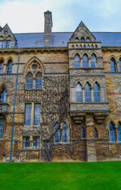 Birleşik Krallık, Oxford, 21.03.2023: Christ Church College adlı Oxford Üniversitesi 'nin kurucu üniversitesine bakın