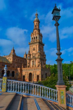 İspanya, Seville, 22.05.2023: The Plaza de Espaa (Türkçe: 