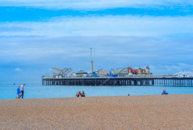 İngiltere, Brighton, 18.07.2023: Güneydoğu 'daki eğlence merkezi - Brighton İskelesi