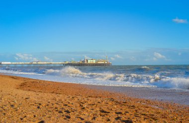 İngiltere, Brighton, 18.07.2023: Güneydoğu 'daki eğlence merkezi - Brighton İskelesi
