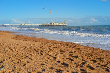 İngiltere, Brighton, 18.07.2023: Güneydoğu 'daki eğlence merkezi - Brighton İskelesi