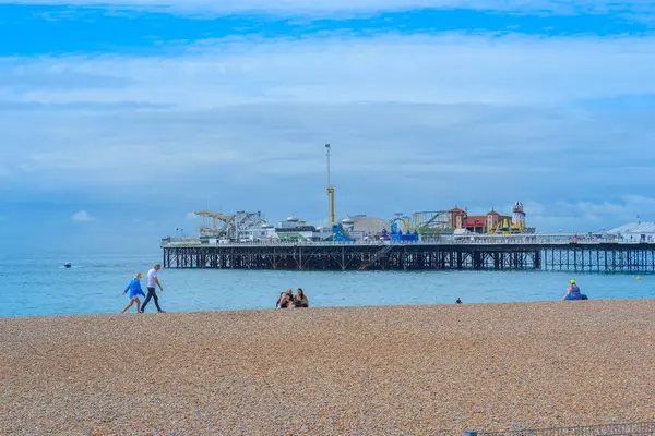 İngiltere, Brighton, 18.07.2023: Güneydoğu 'daki eğlence merkezi - Brighton İskelesi