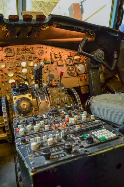 inside an airplane. close - up. view from inside a passenger cabin. clipart