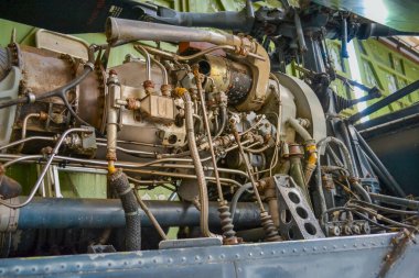 old engine of a aircraft clipart