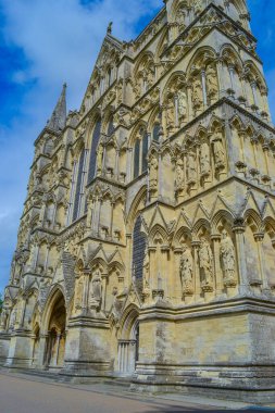 Salisbury Katedrali. İngiltere 'nin en yüksek kulesi ve en iyi korunmuş Magna Carta' sına sahip bu canlı katedral kilisesi, Tanrı 'nın ihtişamıyla inşa edildi. Stonehenge' e sadece 8 mil uzaklıkta.