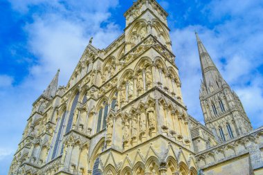 Salisbury Katedrali. İngiltere 'nin en yüksek kulesi ve en iyi korunmuş Magna Carta' sına sahip bu canlı katedral kilisesi, Tanrı 'nın ihtişamıyla inşa edildi. Stonehenge' e sadece 8 mil uzaklıkta.