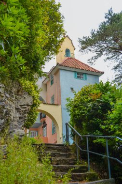 Birleşik Krallık, Portmeirion: Kuzey Galler kıyısındaki İtalyan tarzı köy.