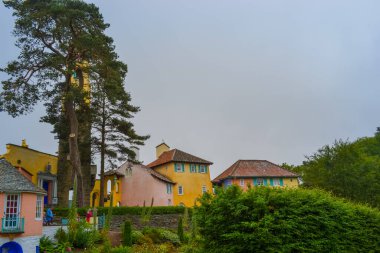 Birleşik Krallık, Portmeirion: Kuzey Galler kıyısındaki İtalyan tarzı köy.