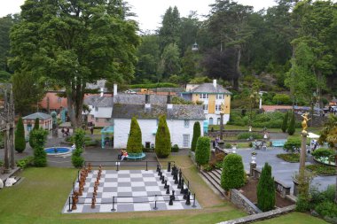 Birleşik Krallık, Portmeirion: Kuzey Galler kıyısındaki İtalyan tarzı köy.