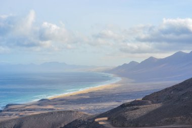 Fuerteventura Adası 'ndaki en vahşi ve geniş plajlı Coffee Ulusal Parkı.