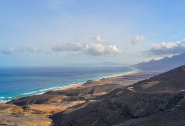 Fuerteventura Adası 'ndaki en vahşi ve geniş plajlı Coffee Ulusal Parkı.