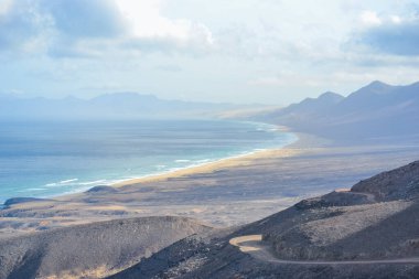 Fuerteventura Adası 'ndaki en vahşi ve geniş plajlı Coffee Ulusal Parkı.