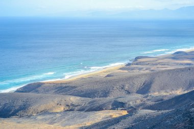 Fuerteventura Adası 'ndaki en vahşi ve geniş plajlı Coffee Ulusal Parkı.