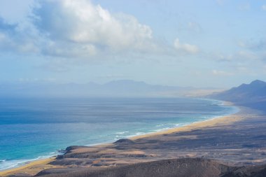 Fuerteventura Adası 'ndaki en vahşi ve geniş plajlı Coffee Ulusal Parkı.