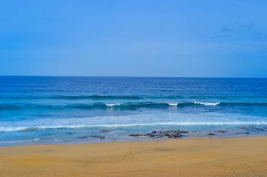 Fuerteventura Adası 'ndaki en vahşi ve geniş plajlı Coffee Ulusal Parkı.