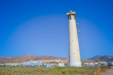 Spain, Fuerteventura, 17.12.2024: Morro Jable Lighthouse, built in 1991 clipart