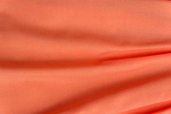 Складена Текстура Рожевої Або Персикової Тканини Хвилях Натуральний Матеріал Шиття — стокове фото