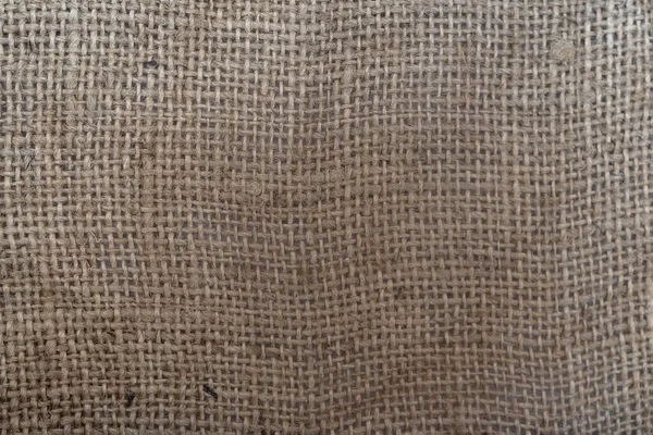 Hnědý Plátěný Plátěný Pytel Textilní Pozadí Drsnou Texturou — Stock fotografie