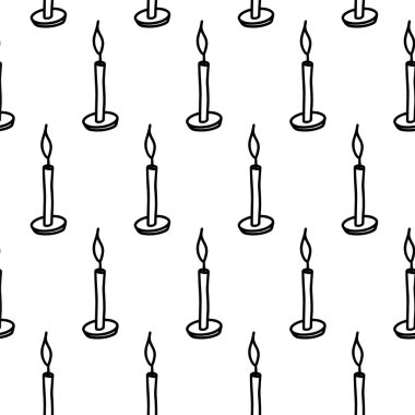 Yanan mum pürüzsüz desen. Mum desenli balmumu izole arka plan mum ambalajı ve hediye olarak duvar kağıdı, spa salonu, aromaterapi, dekorasyon, parti mumu eğlencesi