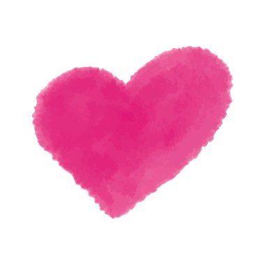 Yumuşak akvaryum tekniğinde suluboya kırmızı kalp. El yapımı romantik suluboya kalp beyaz arka planda izole. Sevgililer Günü için suluboya kalp, aşk, düğün, romantik çizimler. Kırmızı şarap.