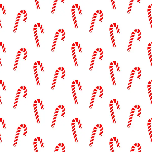 Çubuklu Xmas deseni. Beyaz arka planda izole edilmiş el çizgisi şeker kamışı. Noel ve yeni yıl şenlikli şeker paketleme, şekerli bayram süslemesi, tatlı karamel.