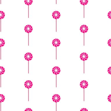Pembe girdap lolipoplu, ürkütücü bir Cadılar Bayramı deseni. Şeker mi şaka mı teması için lolipop tekrarlanıyor. Tatlı Cadılar Bayramı arkaplanını renkli lolipop dizaynı ile kavra. Şeker paketi.