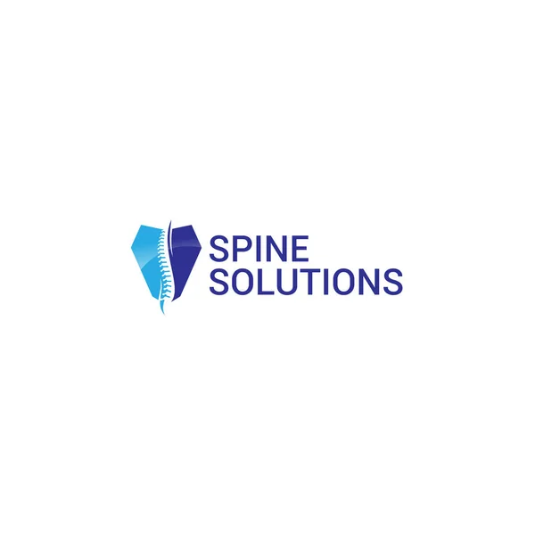 Modern Simple Kleurrijke Spine Solutions Logo Ontwerp Vector Illustratie Geschikt — Stockvector