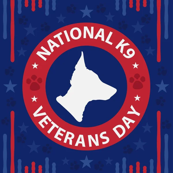 Vector Banner Design Profting National Veterans Day March 기사보기 용사들 — 스톡 벡터