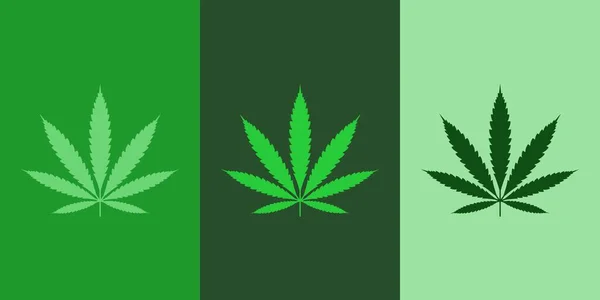 Illustration Vectorielle Répétant Motif Une Feuille Marijuana Sur Des Fonds — Image vectorielle