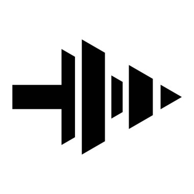 Beyaz kare arkaplanda izole edilmiş sanatsal modern siyah ok vektör tasarımı