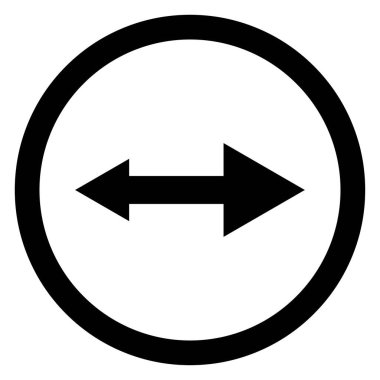 Beyaz kare arka planda izole edilmiş sanatsal modern siyah ok ve daire çizimi