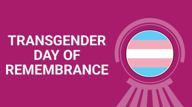 Transseksüel Anma Günü travesti bayrağı tasarım pankartı