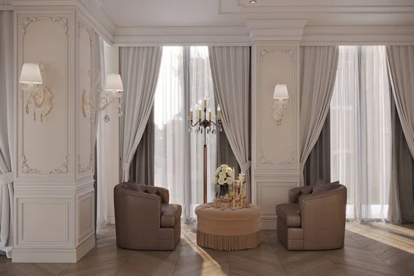 Luxury Interior Modern Hotel Room — Stock Photo, Image