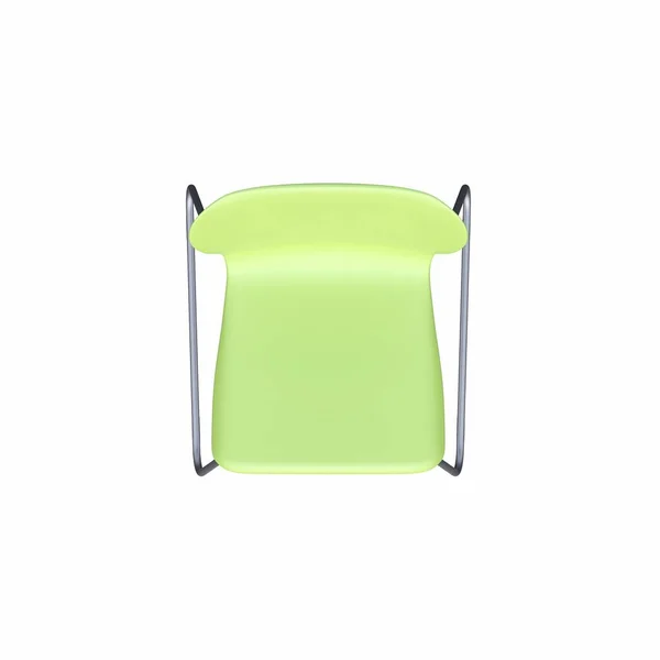 Top View Armchair Isolated White Background Illustration — Stock Photo, Image