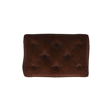 yumuşak pouf beyaz arka planda izole, iç mobilya, 3D illüstrasyon, cg canlandırma