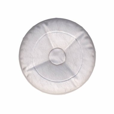 yumuşak pouf beyaz arka planda izole, iç mobilya, 3D illüstrasyon, cg canlandırma