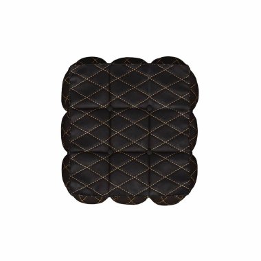 yumuşak pouf beyaz arka planda izole, iç mobilya, 3D illüstrasyon, cg canlandırma