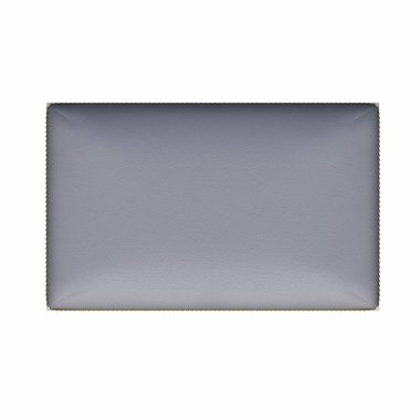 yumuşak pouf beyaz arka planda izole, iç mobilya, 3D illüstrasyon, cg canlandırma