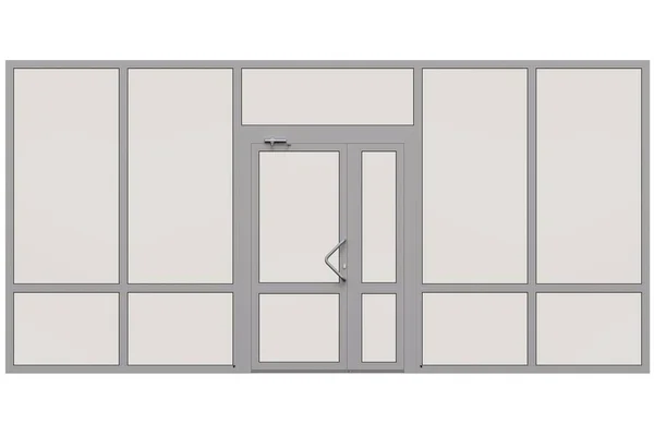 Beyaz Arka Planda Izole Edilmiş Kapılar Mobilyalar Boyutlu Illüstrasyon Canlandırma — Stok fotoğraf