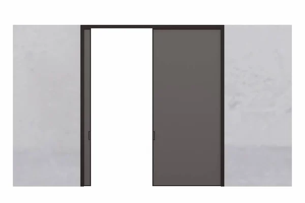 Interiérové Dveře Izolované Bílém Pozadí Interiérový Nábytek Ilustrace Vykreslení — Stock fotografie