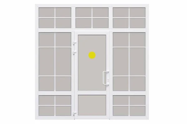 Interior Doors Isolated White Background Interior Furniture Illustration Render — Stock Photo, Image