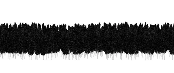 Черно Белые Деревья Лесу Изолированы Белом Фоне Эскиз Набросок Иллюстрации — стоковое фото
