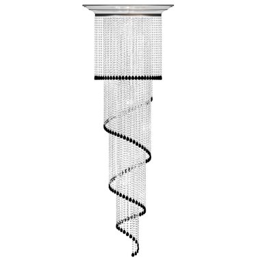 Beyaz arka planda izole edilmiş iç mekan için kristal avize, ev ışıklandırması, üç boyutlu illüstrasyon, cg canlandırma