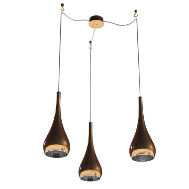 Tavandaki avizeler beyaz arka planda izole edilmiş, asılı lamba, kolye ışığı, 3 boyutlu illüstrasyon, cg canlandırma