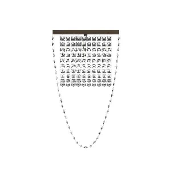Kryształowy Żyrandol Wnętrza Odizolowany Białym Tle Oświetlenie Domowe Ilustracja Renderowanie — Zdjęcie stockowe