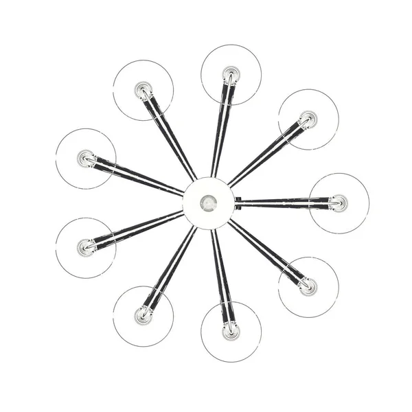 Lustre Plafond Isolé Sur Fond Blanc Lampe Suspendue Suspension Illustration — Photo