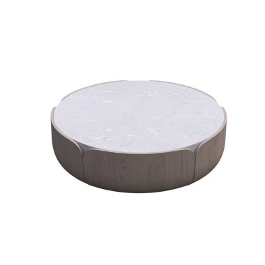 beyaz arka planda izole kahve masaları, 3D illüstrasyon, cg canlandırma