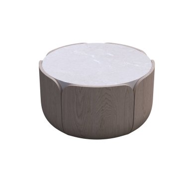 beyaz arka planda izole kahve masaları, 3D illüstrasyon, cg canlandırma