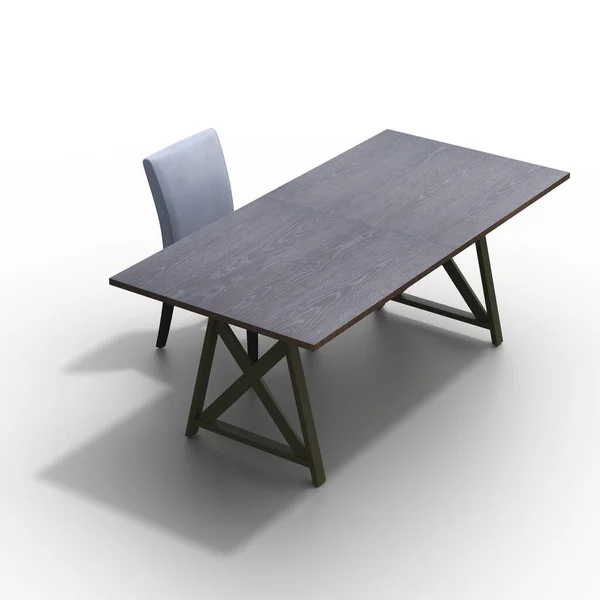 白を基調としたコーヒーテーブル 3Dイラスト Cgレンダリング — ストック写真